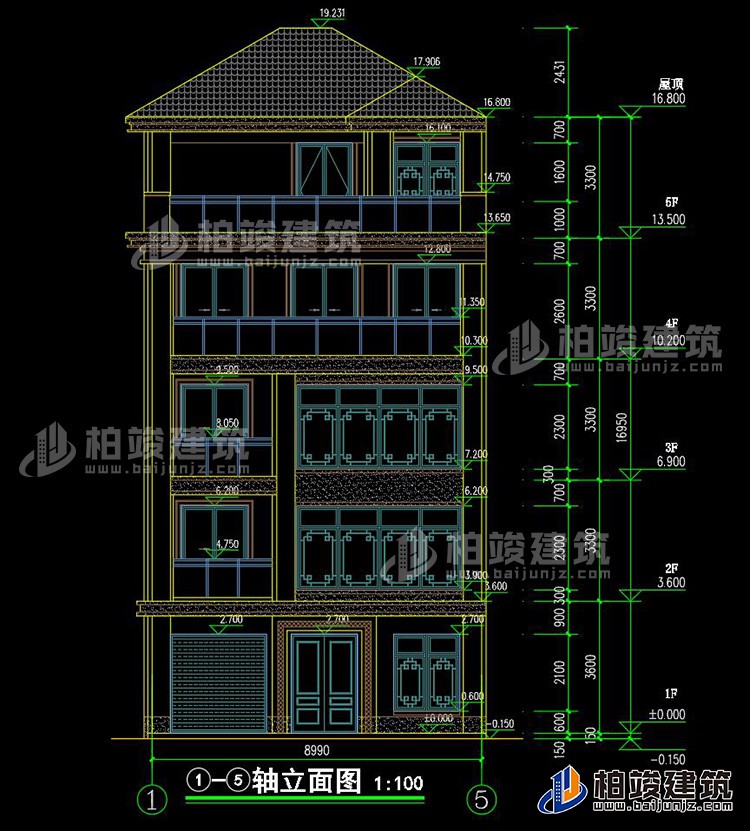 正立面图